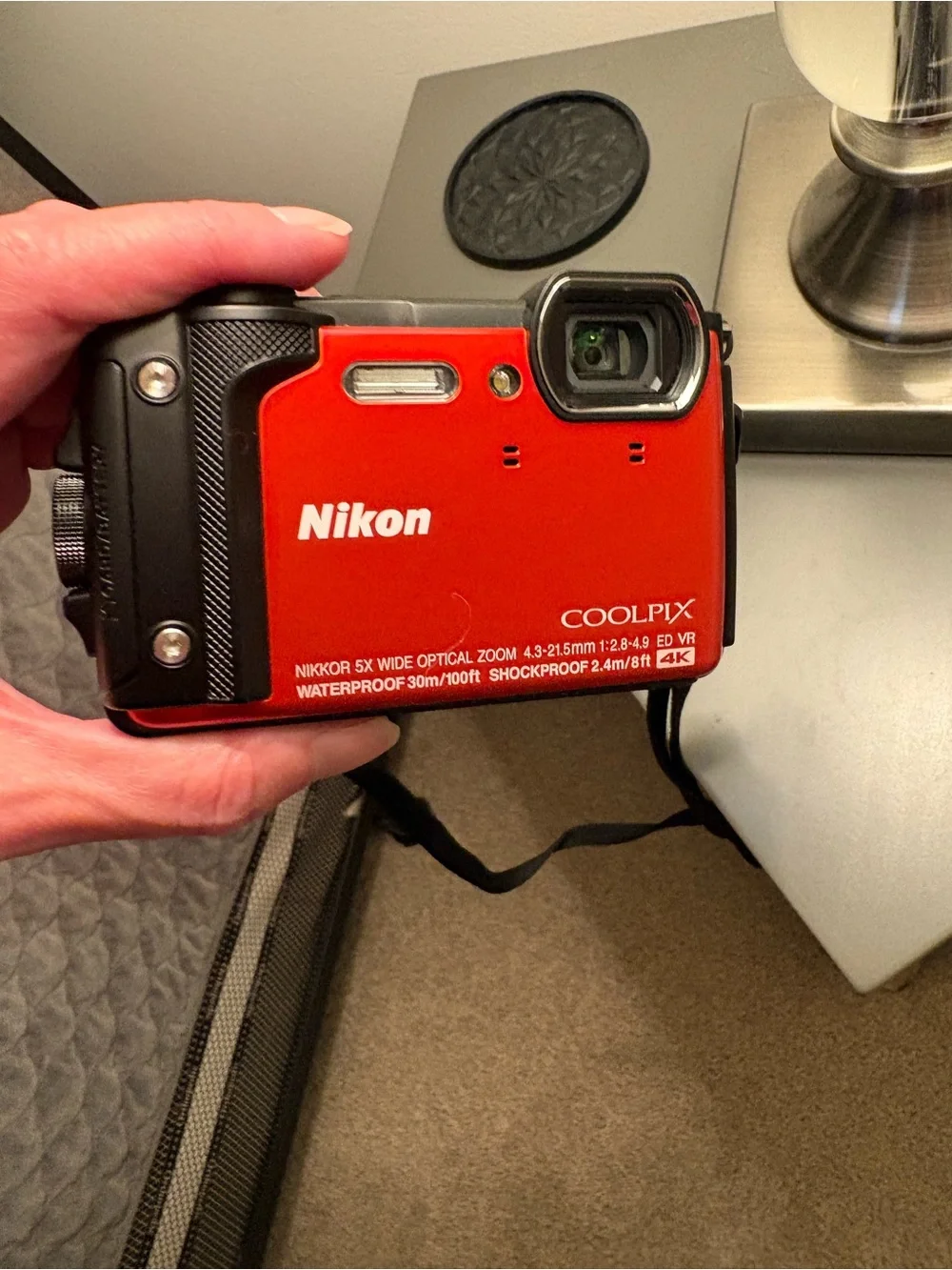 Nikon COOLPIX orange and Black Compact Waterproof Camera come with 32gig SD